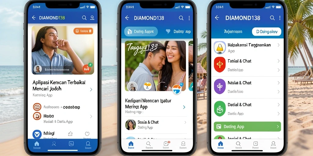 Antarmuka pengguna DIAMOND138 yang modern dan mudah digunakan.