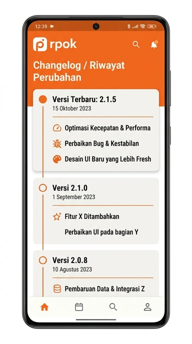 Riwayat Versi Aplikasi rpok untuk Pengguna Android